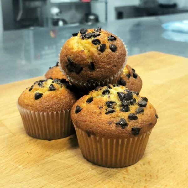 Magdalenas de vainilla con pepitas de Chocolate - Pack de 8 unidades